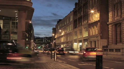 London night timelapse 2 Stock Footage 45645181