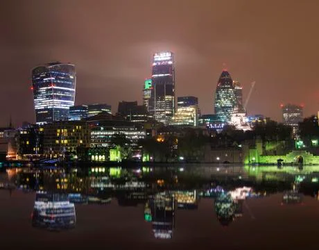 London nightscape Stock Photos