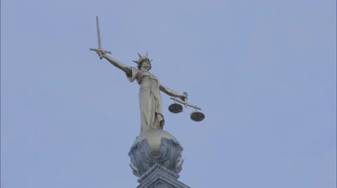 London The Old Bailey UHD Stock Footage 55836956