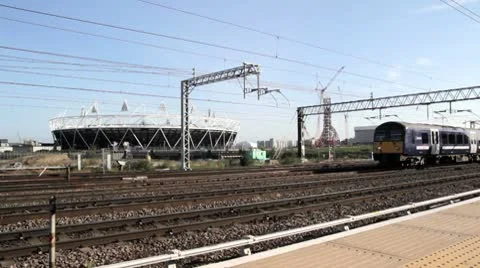 London Olympic Stadium Stock Footage 8962145