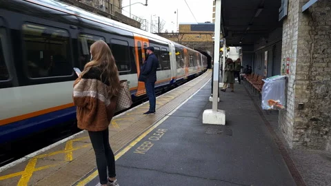 London Overground train. Stock Footage 165984652