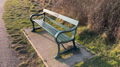 London Park Bench Stock Footage 169721039