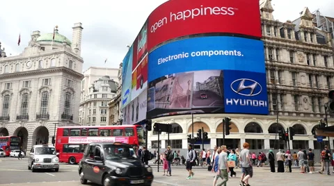 London. Piccadilly circus Stock Footage 40973532