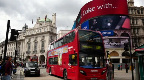 London. Piccadilly Circus Stock Footage 40974502