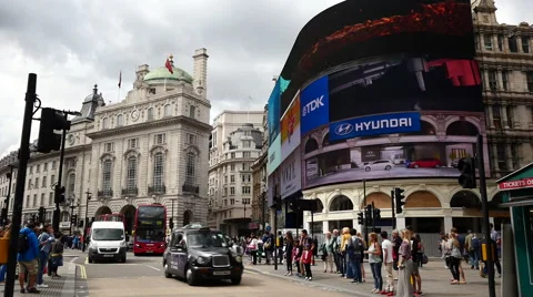 London. Piccadilly Circus Video stock 40974507