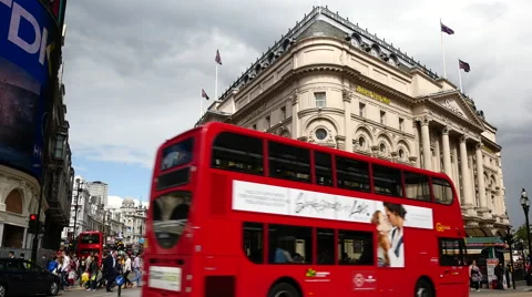 London. Piccadilly circus Stock Footage 40984076