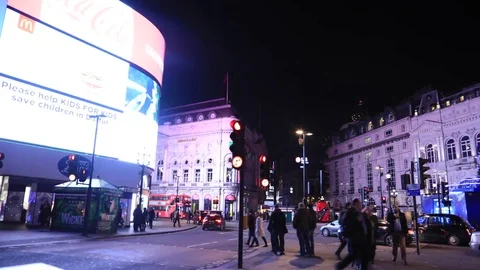 London Piccadilly Circus Timelaps 動画素材 70672448