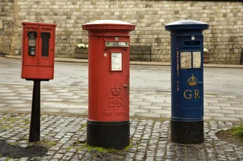 London post box Stock Photos