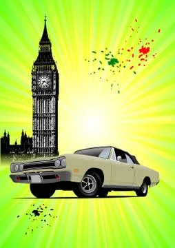 London poster Stock Illustration