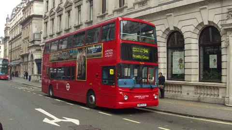 London red bus Stock Footage 24710331