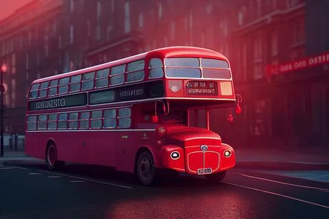 London  Red Double Decker Bus Stock Illustration