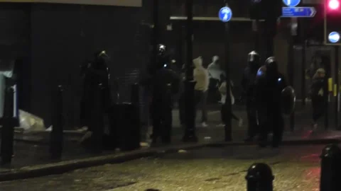 LONDON RIOTS Stock Footage 149574813
