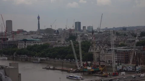 London river view Stock Footage 92581326