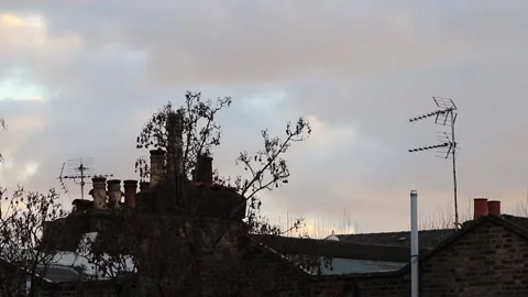 London Rooftops in the evening Stock Footage 170386128