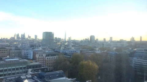London Rooftops Time laps Stock Footage 87076488