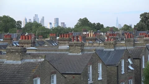 London rooftops view Video stock 280677834