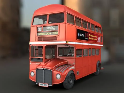 London Routemaster Bus 3D Model