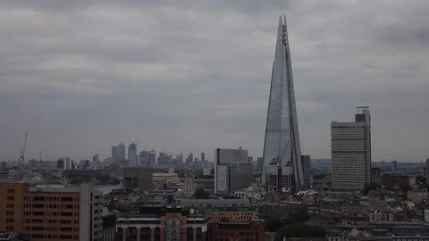London Shard Stock Footage 92581635