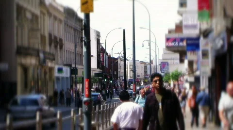 London sidewalk Stock Footage 665387