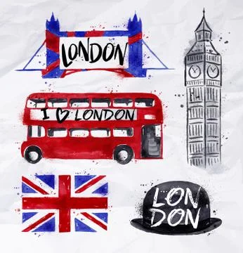 London signs Stock Illustration