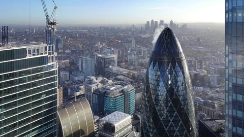 London skyline 4k Time-Lapse Stock Footage