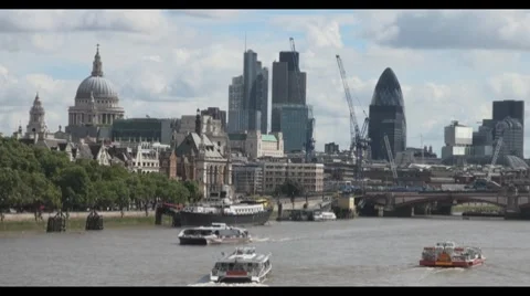 London Skyline Stock Footage 8508599