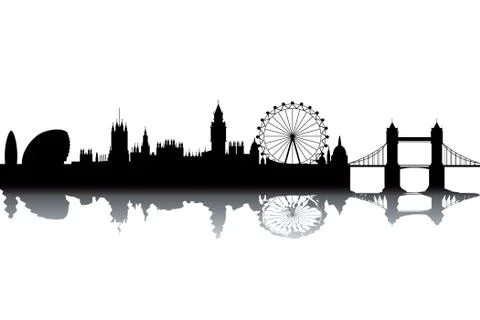 London skyline Stock Illustration