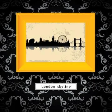 London skyline Stock Illustration