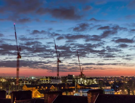 London Skyline pan Stock Footage 45576476