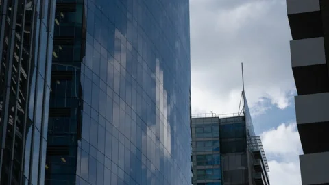 London Skyscraper Time Lapse Stock Footage 199106423