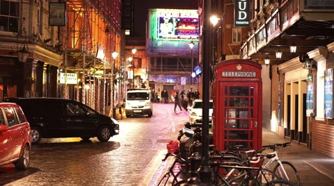 London Soho by night Video stock 44202223