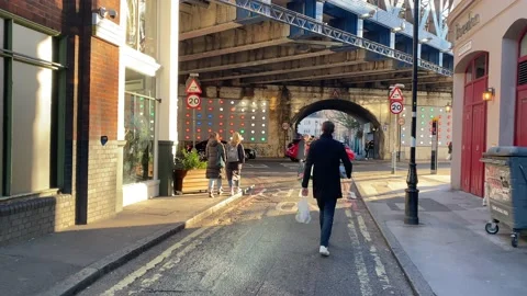 London streets at sunset Stock Footage 171028427