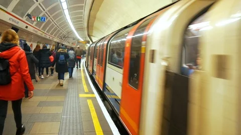 London Subway Underground Stock Footage 104592698