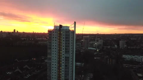 London at sunset ( Drone view ) Video stock 150377641