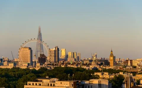 London at sunset Stock-Fotos