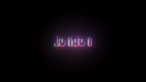 London Text Animation Stock Footage 324802526