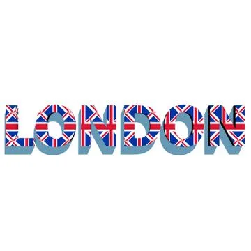 London text Stock Illustration