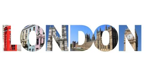London text Stock Photos