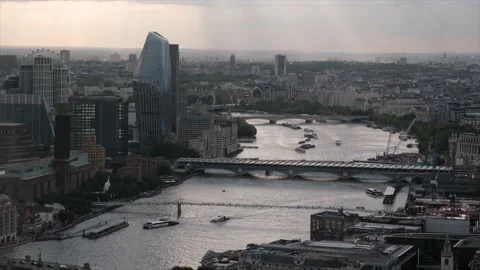 London by the Thames River Stock Footage 229633396