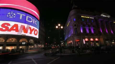 London Timelapse - piccadilly circus 02 Stock Footage