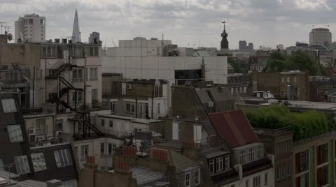 London timelapse from Soho rooftop facing East Видео 42765299