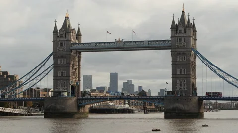 London Tower bridge 2 Stock Footage 185071220