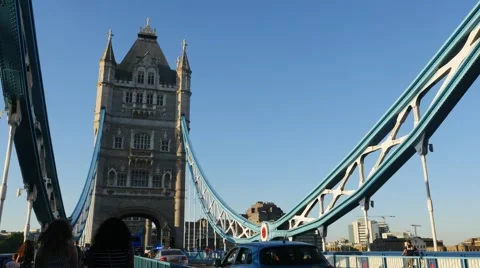 On London Tower Bridge Stock Footage 65198562