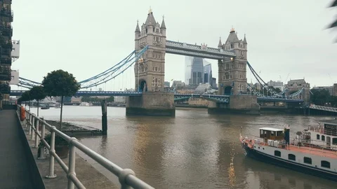 London. Tower Bridge Stock Footage 113674689