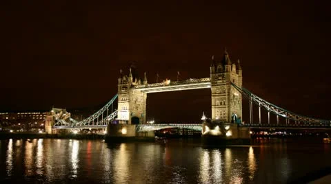 London- Tower Bridge Timelapse Stock Footage 10720349