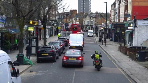 London traffic Stock Footage 125738623