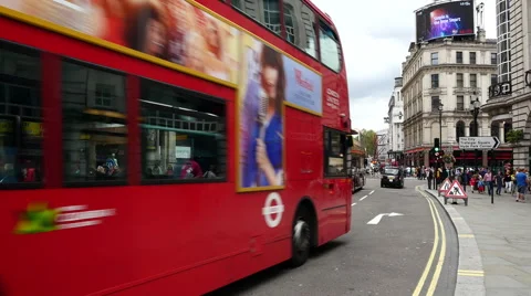 London. Traffic passing camera Stock Footage 40974389