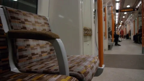 London Tube Train Video stock 79237993