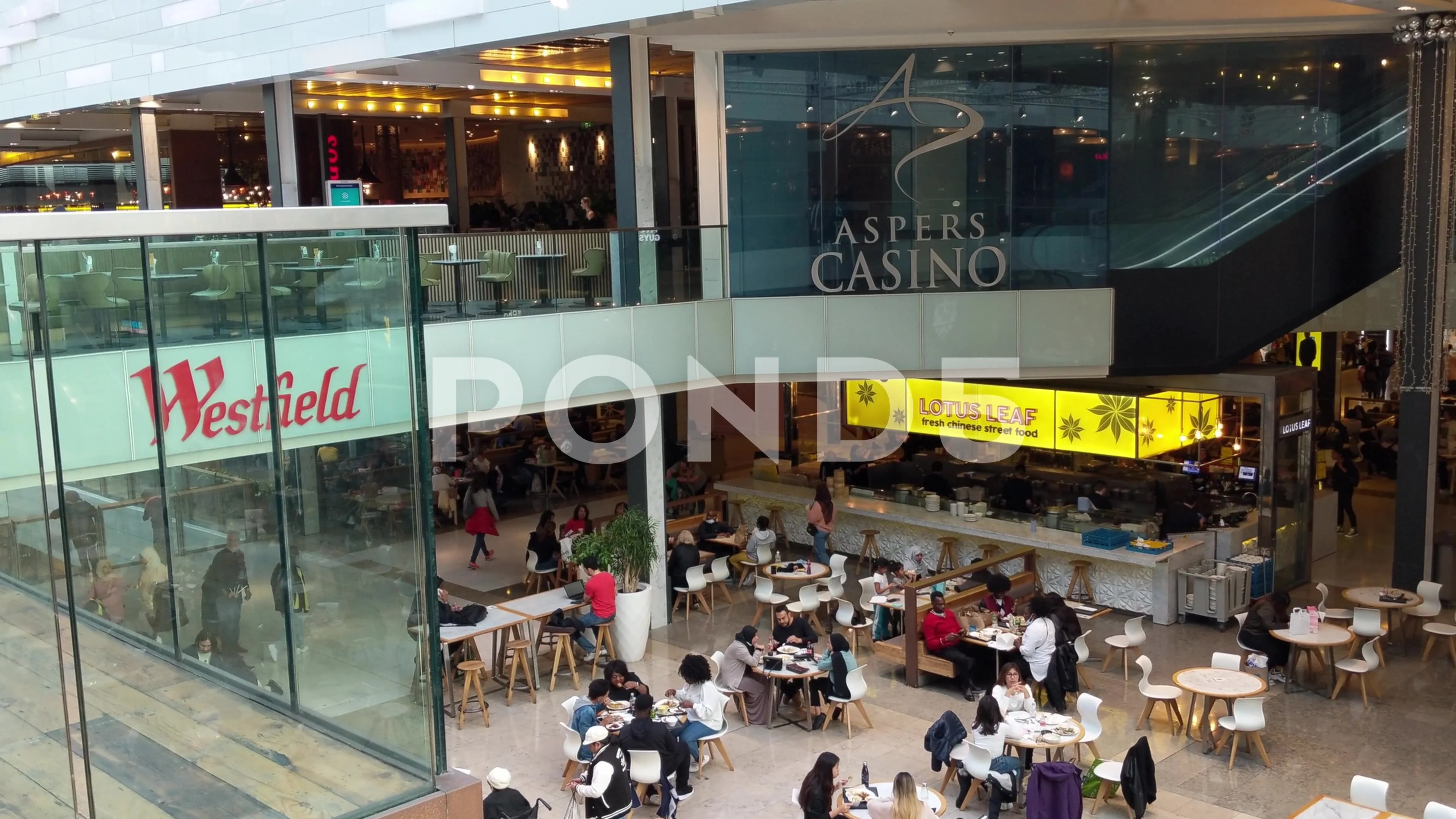 Westfield London Shopping Mall Food Court Eat Gallery, London