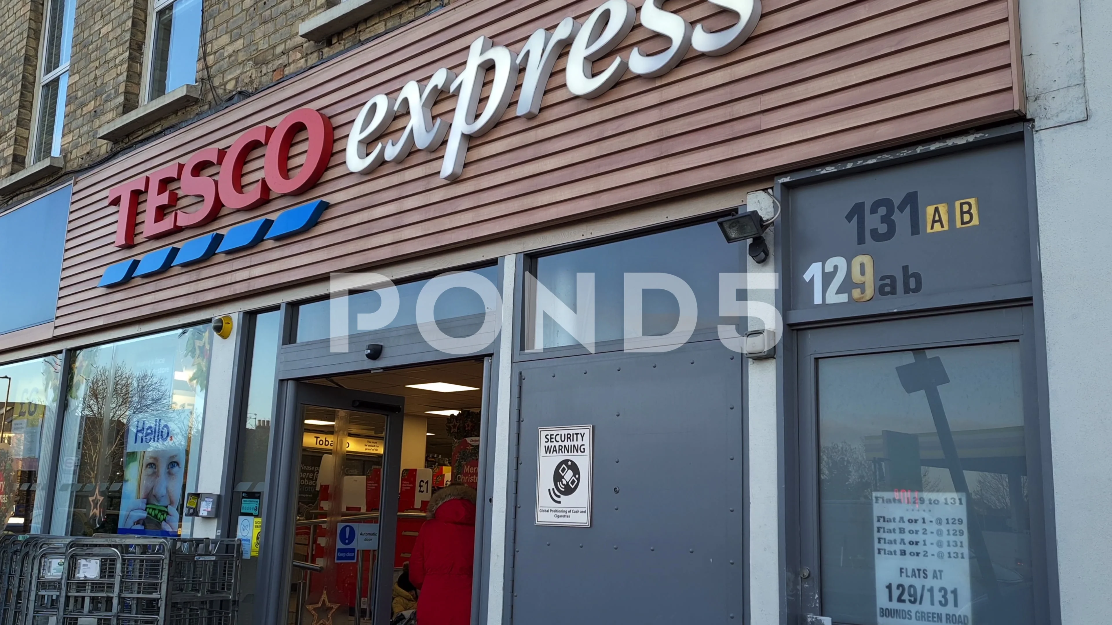 London. UK: Tesco Express. | Stock Video | Pond5